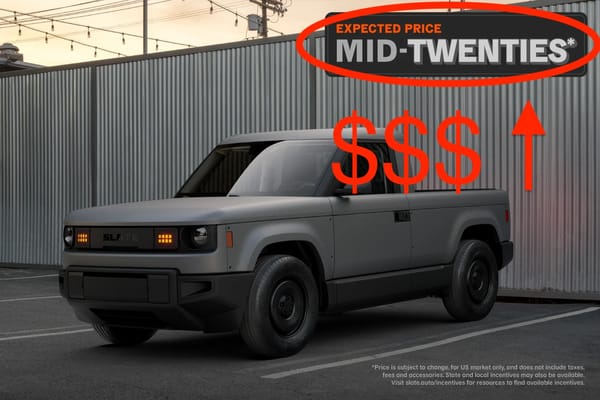 The Death of EV Incentives Hits Slate Hard: Truck Price Jumps to Mid-$20,000s